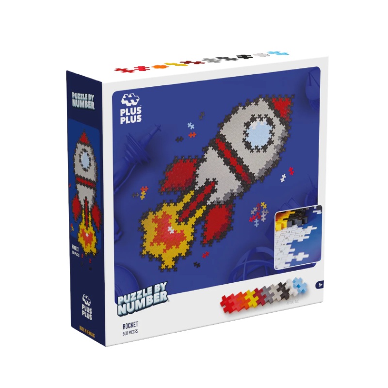 Plus-Plus – 3930 | Plus Plus Puzzle by Number – Rocket 500 PC