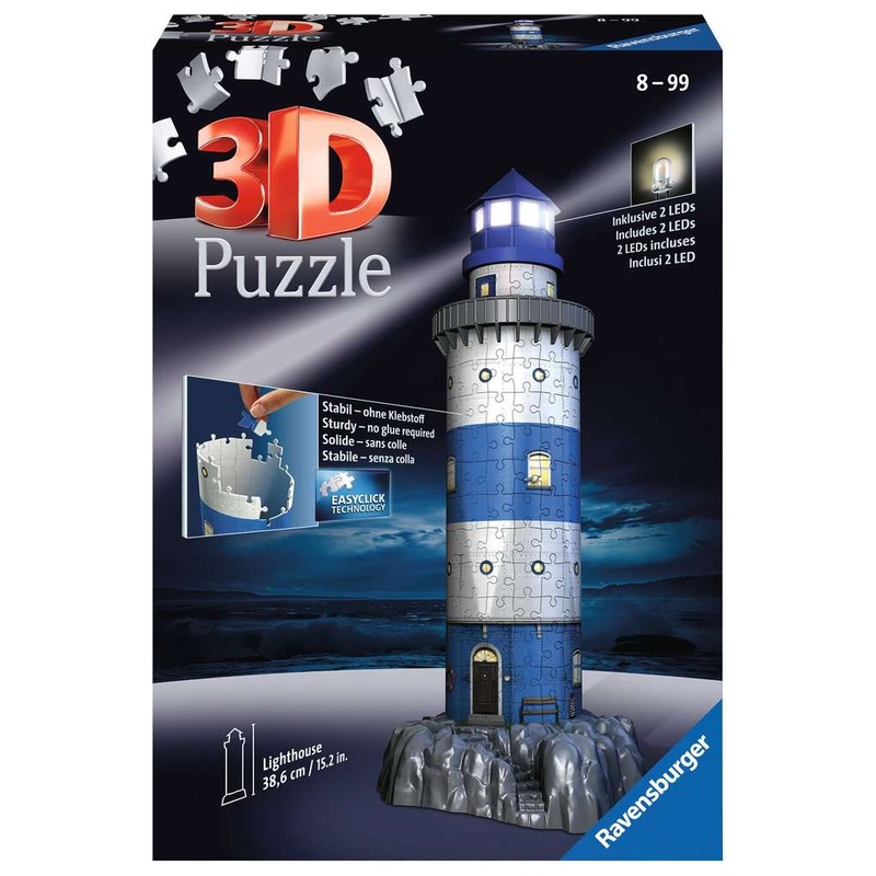 Ravensburger Lighthouse Light Up 216 pce 3D puzzle