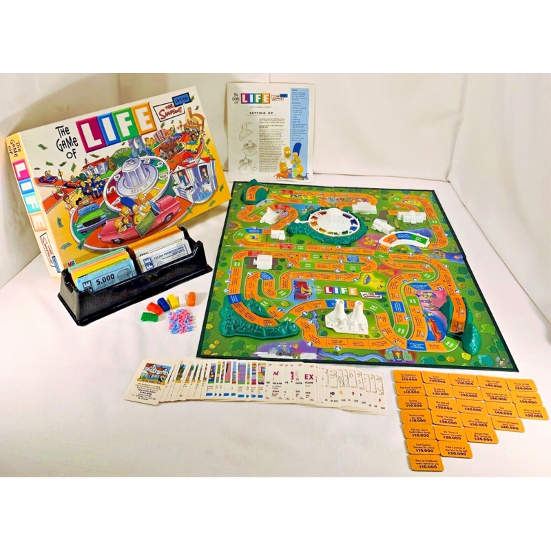Simpsons Game of Life – 2004 – Milton Bradley – Great Condition
