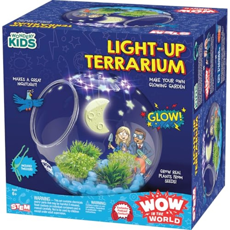 Thames & Kosmos – 545003 | Wow in the World Light-up Terrarium, Decorate Your Terrarium