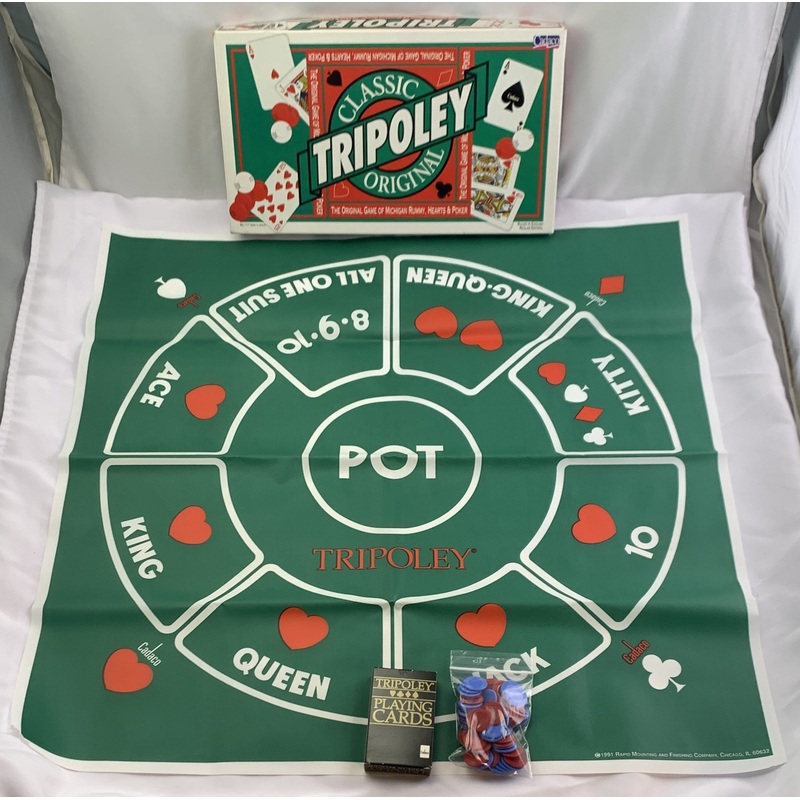 Tripoley Classic Game – 1995 – Cadaco – Great Condition