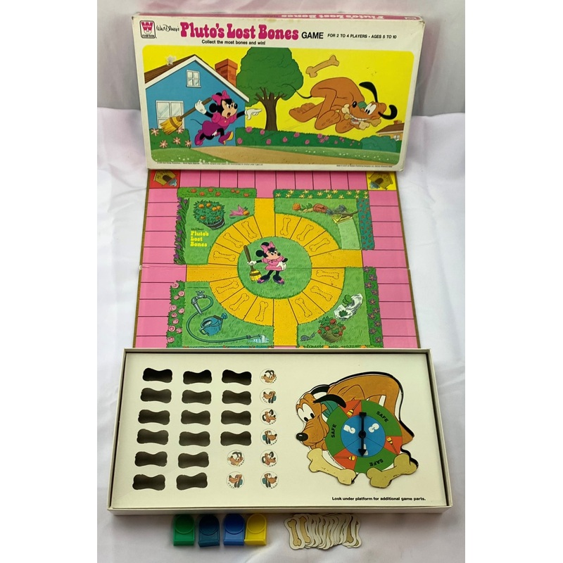 Walt Disney’s Pluto’s Lost Bones Game – 1976 – Whitman – Great Condition