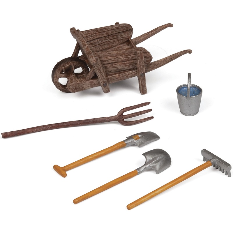 Wheelbarrow And Farm Tool Set