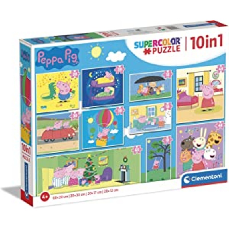 Clementoni Peppa Pig 10 in 1 Jigsaw Puzzle Set