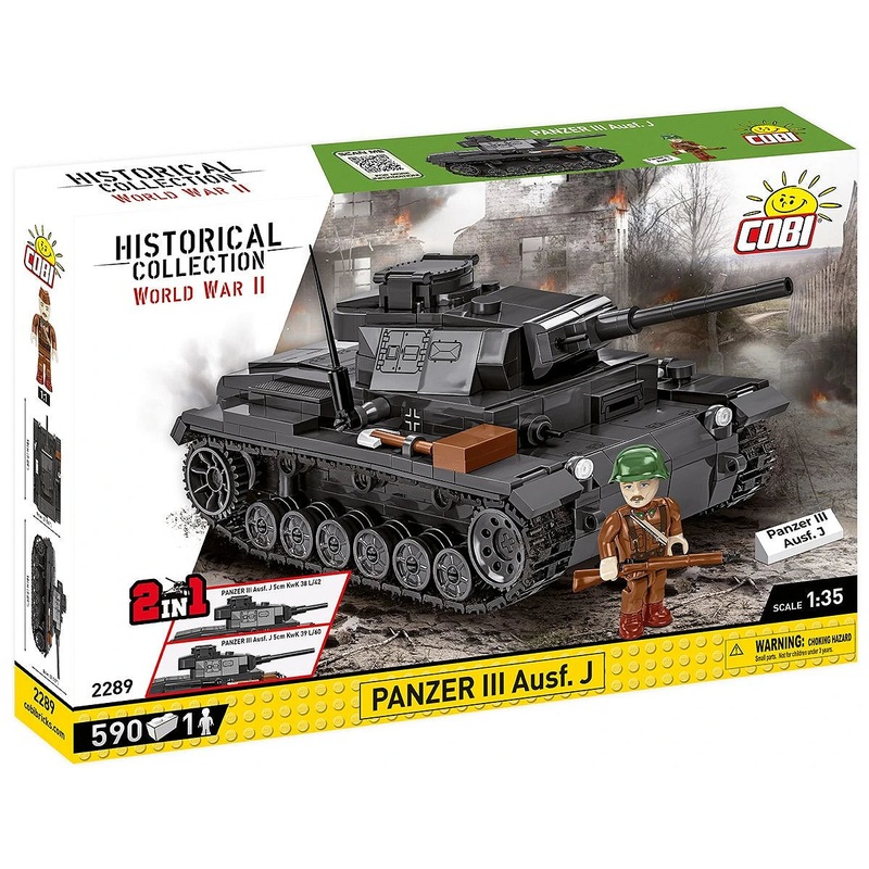 Cobi 2289 Panzer III Ausf.J 1:35 Scale 590 Piece