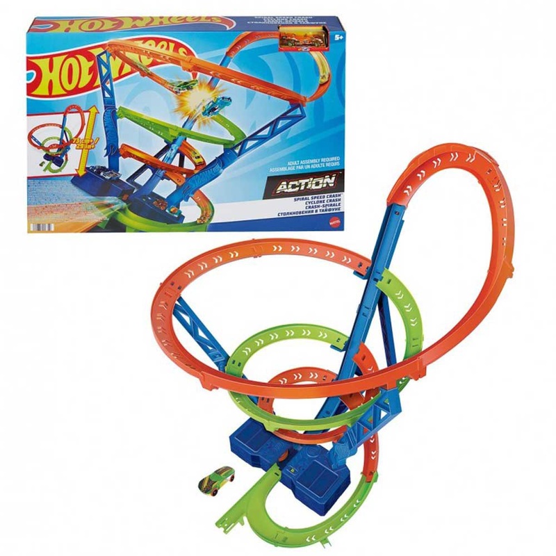 Hot Wheels Spiral Speed Crash Set