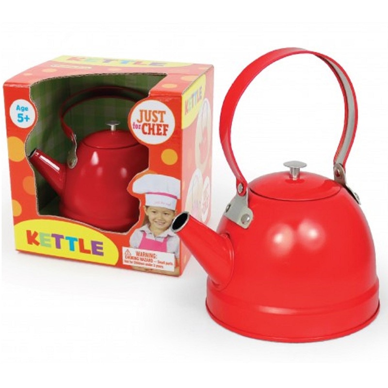 Red Metal Tea Kettle