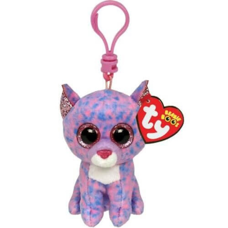 Cassidy – Lavender Cat – TY Key Clip