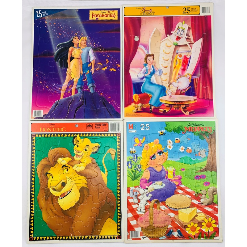 Frame Tray Puzzles – 1990’s – Disney – Very Good Condition