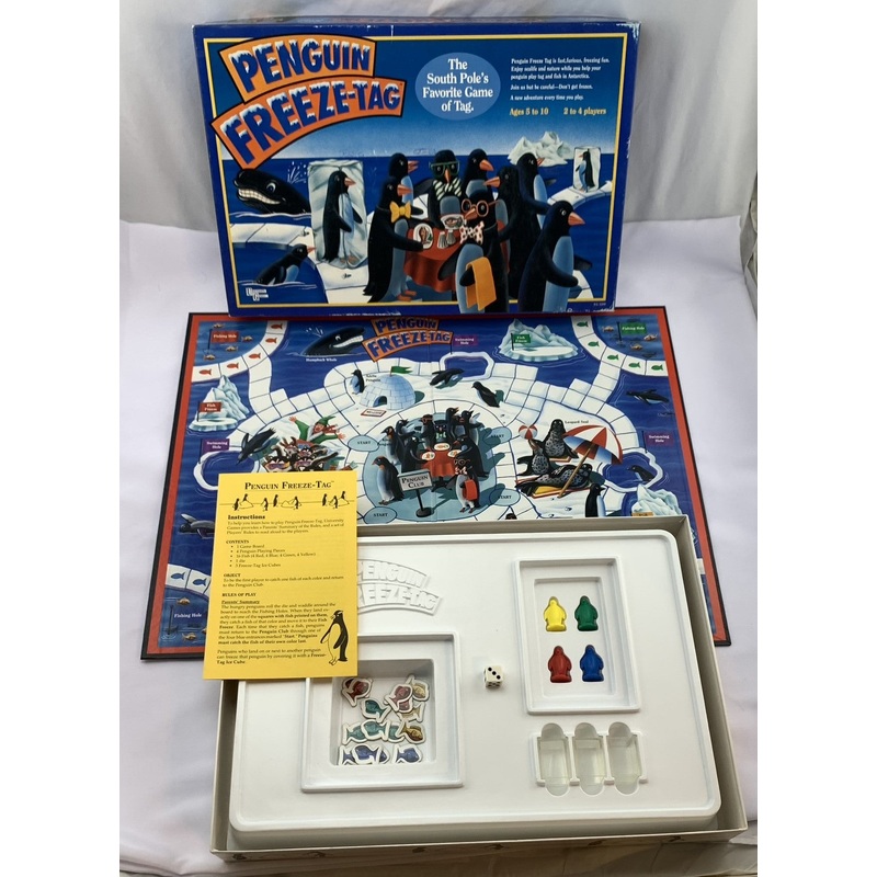 Penguin Freeze Tag Game – 1991 – University Games – Great Condition