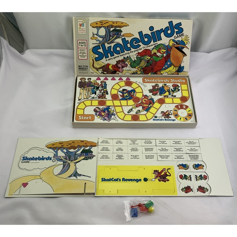 Skatebirds Game – 1978 – Milton Bradley – New Old Stock Unpunched
