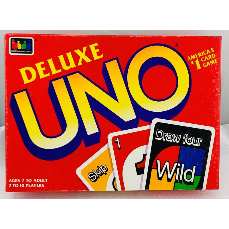 Uno Deluxe Game – 1993 – Mattel – Great Condition