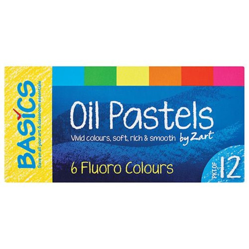 Zart – Oil Pastels Large Fluoro 12 piece