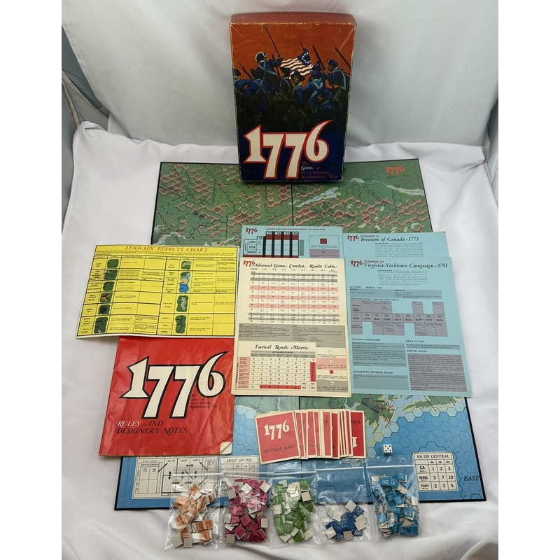 1776: The Game of the American Revolutionary War Game – 1976 – Avalon Hill – Very Good Condition