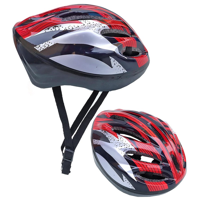 Adults Bike Helmet with Visor Bicycle Helmet with Rear Light Size L (16CMX15CM) Inner Size, Color May Vary – SSTP (Model – C) (TS-2022)