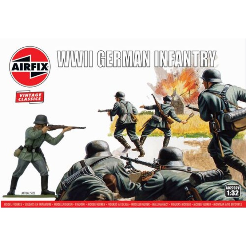 Airfix WW2 German Infantry 1:32 Scale Figures