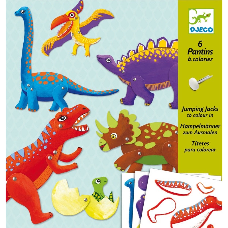 Djeco – Paper Puppets Dinos