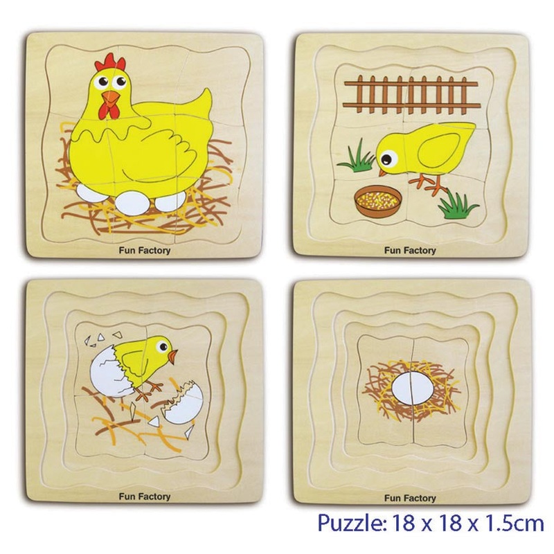 Fun Factory – Layer Puzzle Life Cycle Chicken