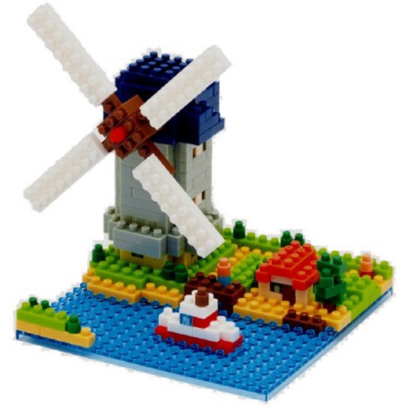 Windmill 3D Nanoblock Construction Set