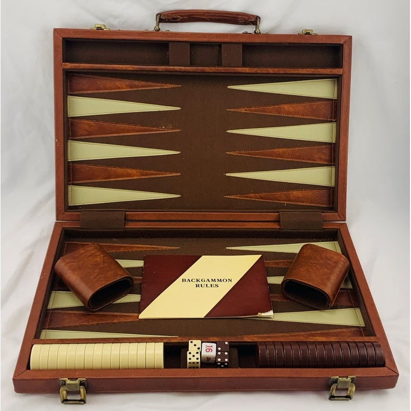Backgammon Game 18.5 x 12 – Complete – Great Condition