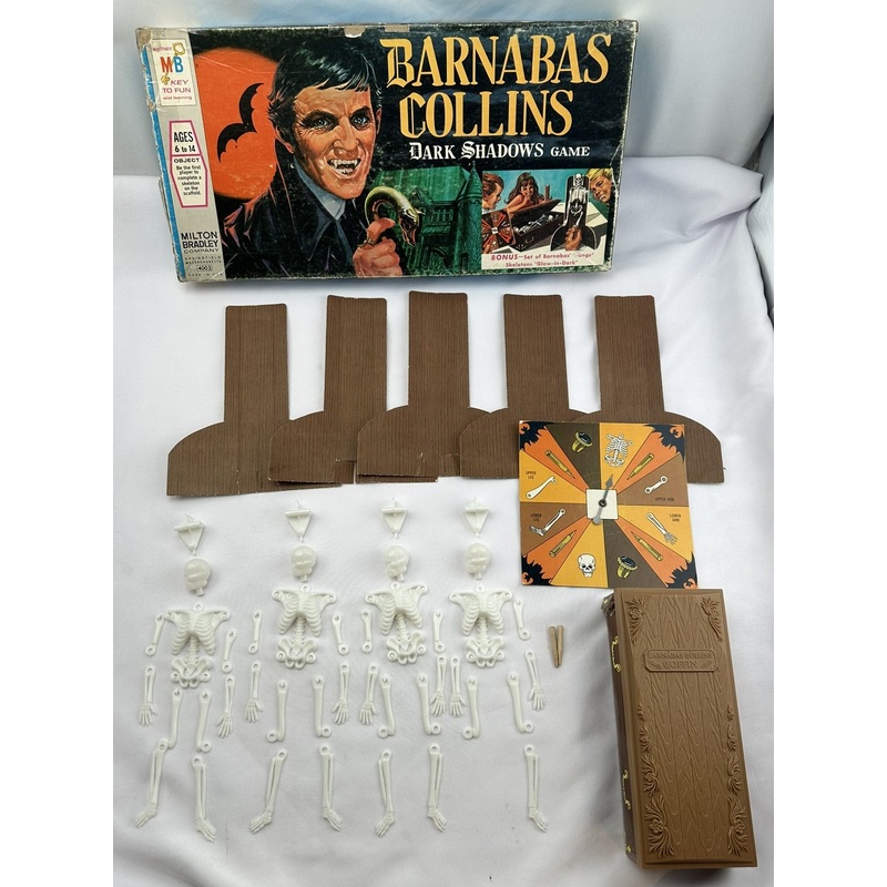 Barnabas Collins Dark Shadows Game – 1969 – Milton Bradley – Good Condition