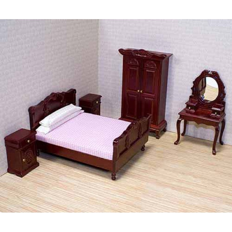 Classic Dolls House Bedroom Furniture Set