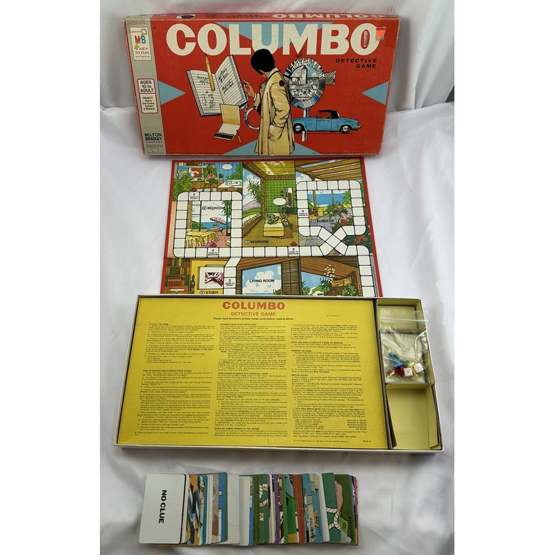 Columbo Detective Game – 1973 – Milton Bradley – Great Condition