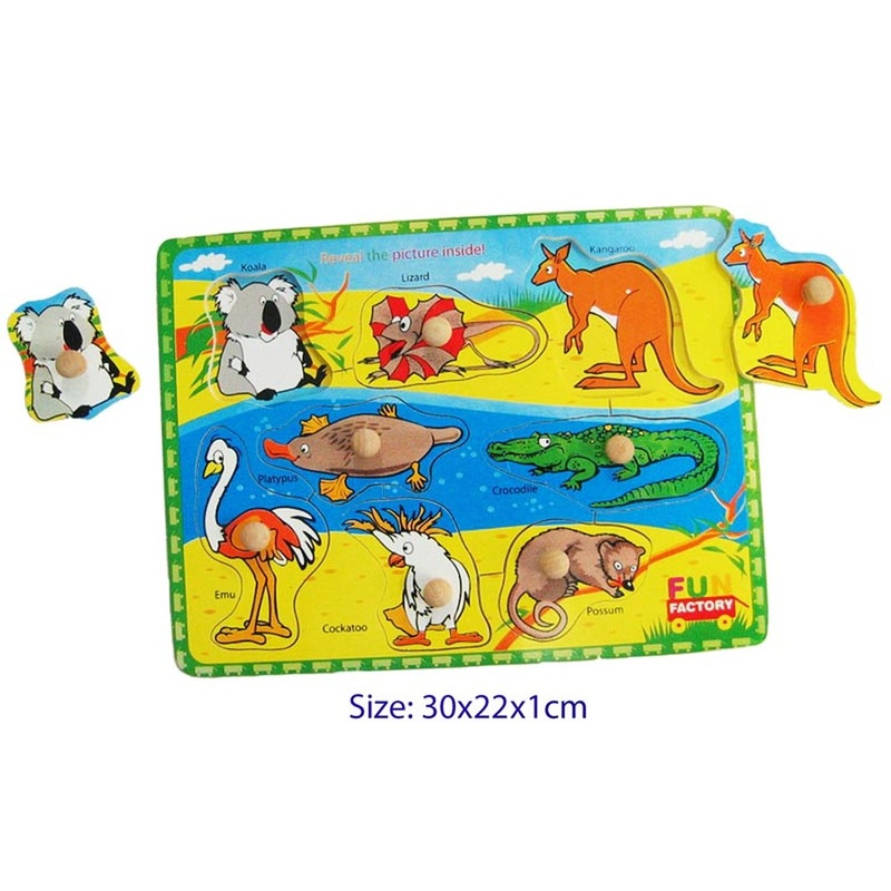 Fun Factory – Peg Puzzle Australian Animals