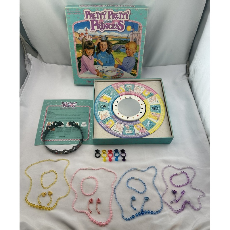 Pretty Pretty Princess Game – 1990 – Golden – Very Good Condition