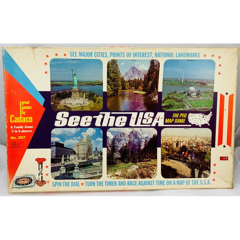 See the USA Game – 1966 – Cadaco – Great Condition