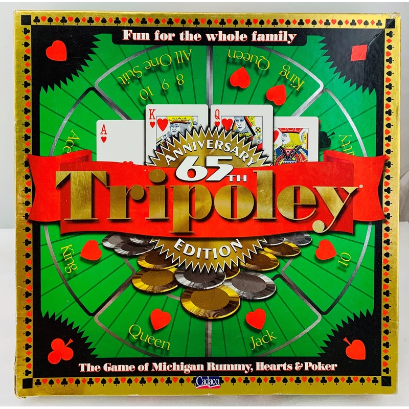 Tripoley 65th Anniversary Game – 1997 – Cadaco – Great Condition