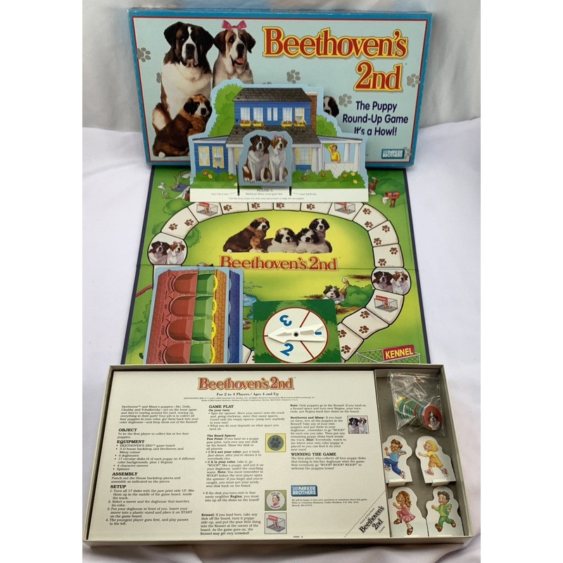 Beethoven’s 2nd Board Game – 1993 – Milton Bradley – Great Condition