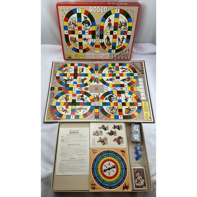 Rodeo, The Wild West Game – 1957 – Whitman – New Old Stock