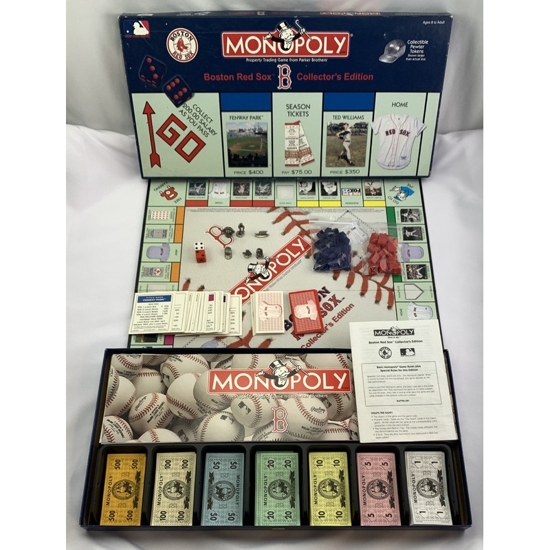 Boston Red Sox Collectors Monopoly – 2000 – USAopoly – Great Condition