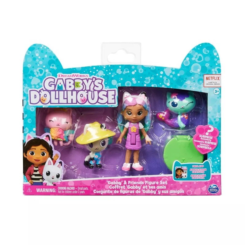 Gabbys Dollhouse Gabby & Friends Figure Set