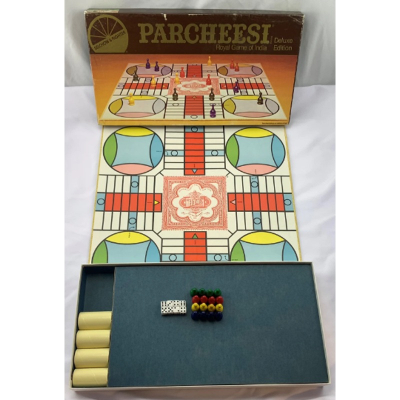 Parcheesi Game Deluxe Edition – 1975 – Selchow & Righter – Great Condition