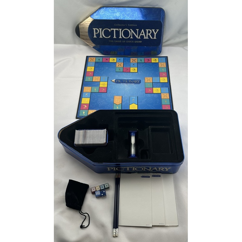 Pictionary Collectors Edition in Tin – 2001 – Hasbro – Very Good Condition