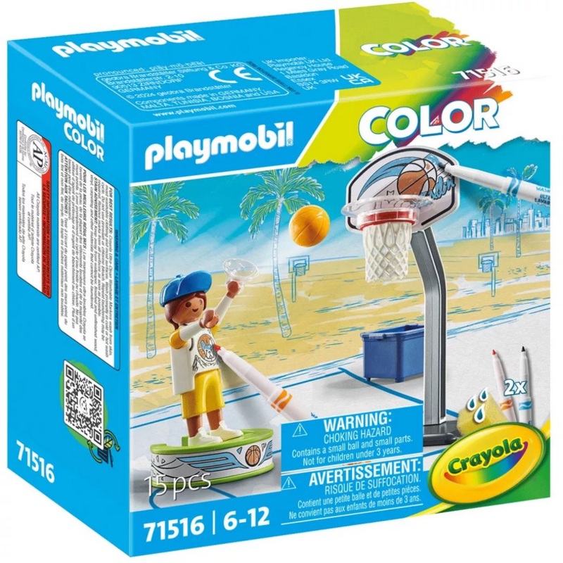 Playmobil – 71516 | Color: Skater with Basketball