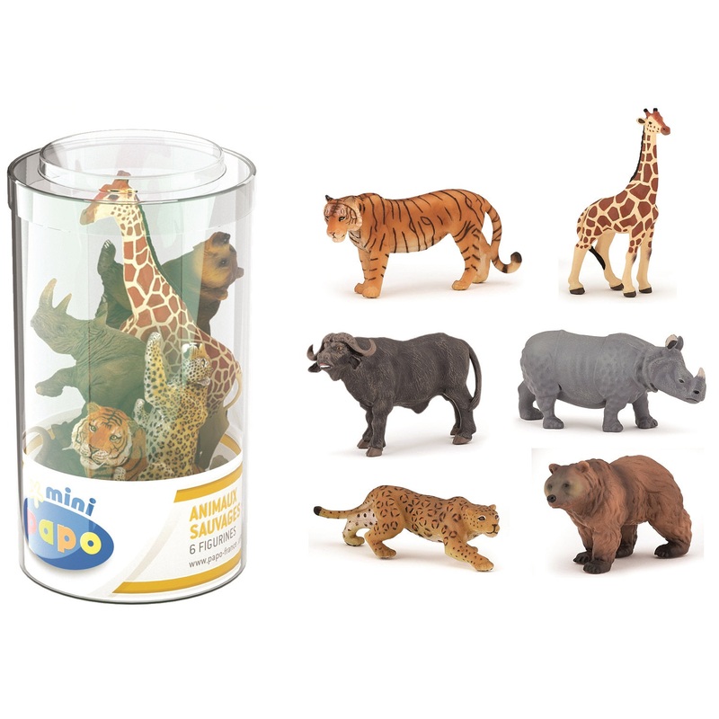 Wild Animal Kingdom Mini Tub Set 2 – 6 Pieces