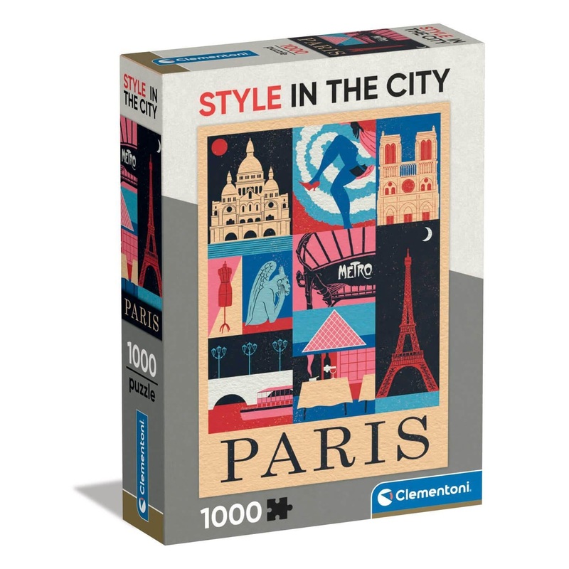 Clementoni – Puzzle 1000 piece Style in the City Paris