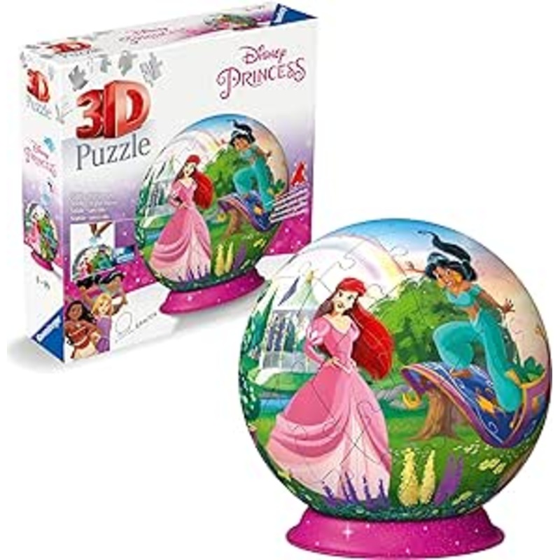 Disney Princess 3D Ball 72 Piece Jigsaw Puzzle