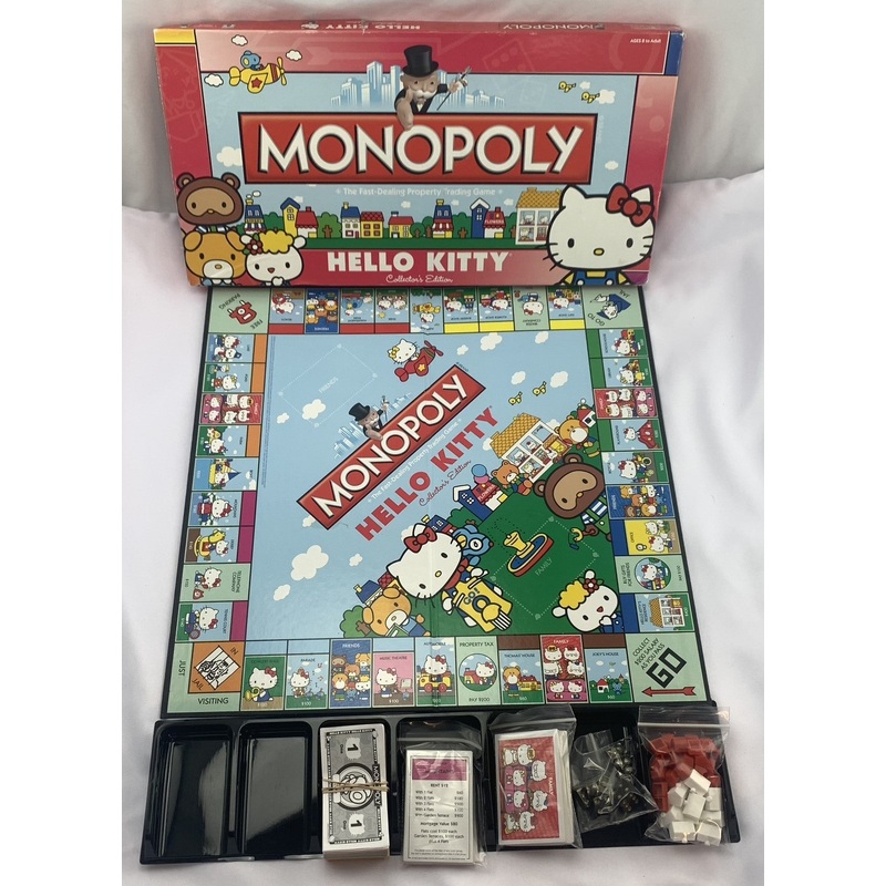 Hello Kitty Monopoly Game – 2010 – USAopoly – Good Condition