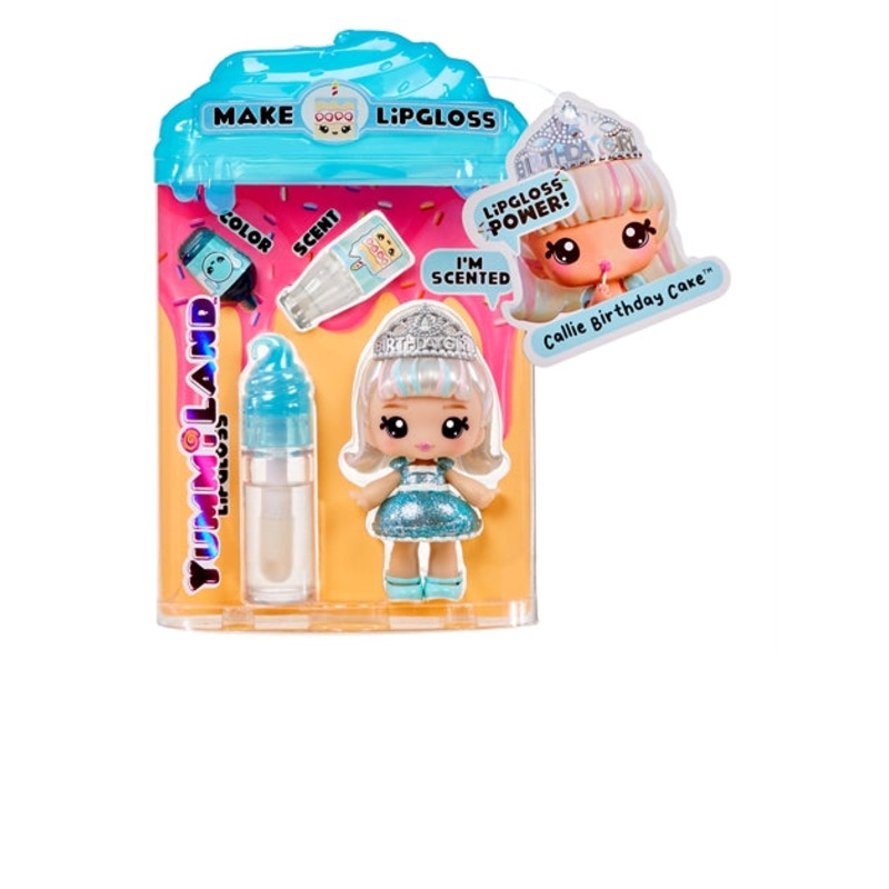 YummiLand Lip Gloss Callie Birthday Cake Doll
