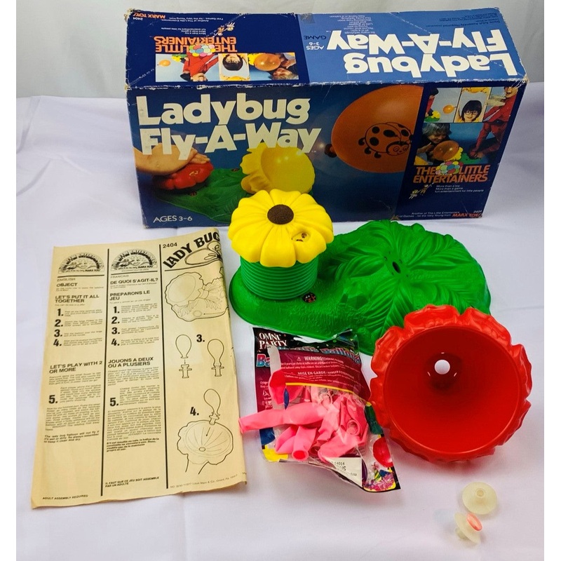 Lady Bug Fly-a-Way Game – 1977 – Marx Toys – Great Condition