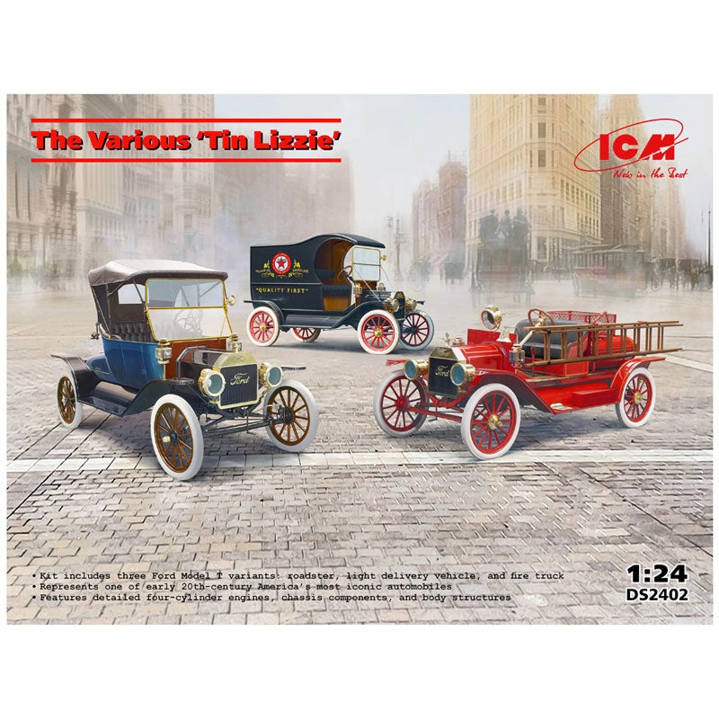 The Various Tin Lizzie Ford Models 1:24 Scale Kits