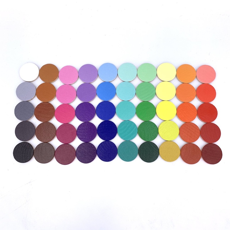 Colour Gradients Coins with Pegs