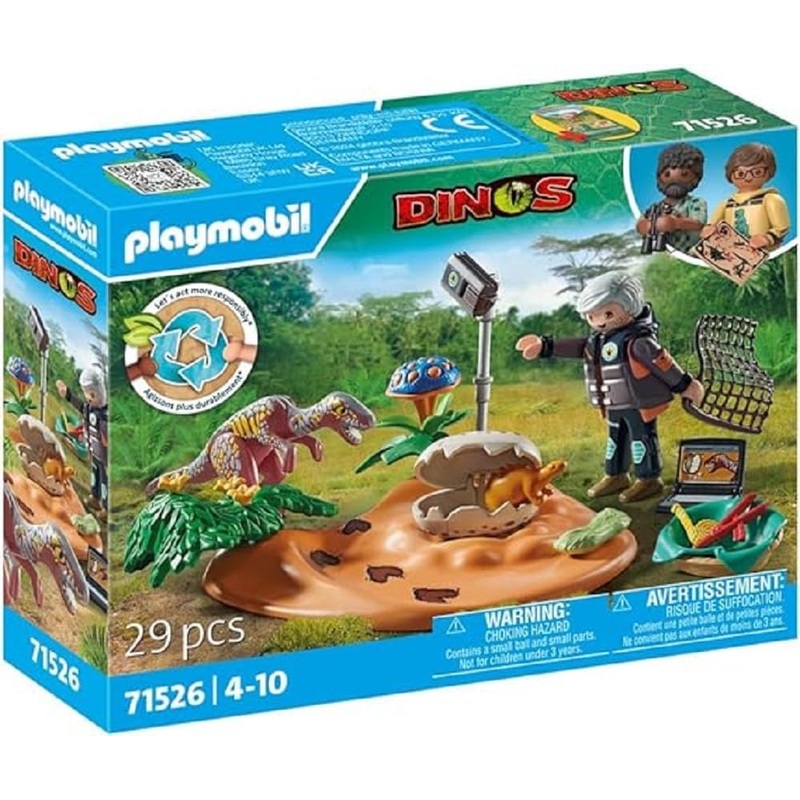 Playmobil Stegosaurus Nest with Egg Thief