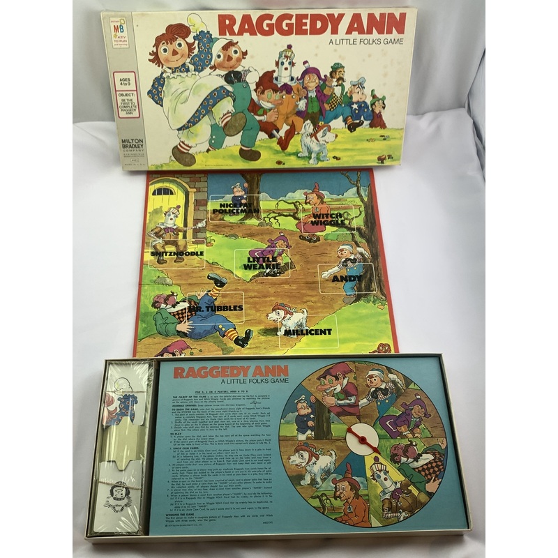 Raggedy Ann A Little Folks Game – 1974 – Milton Bradley – New Old Stock