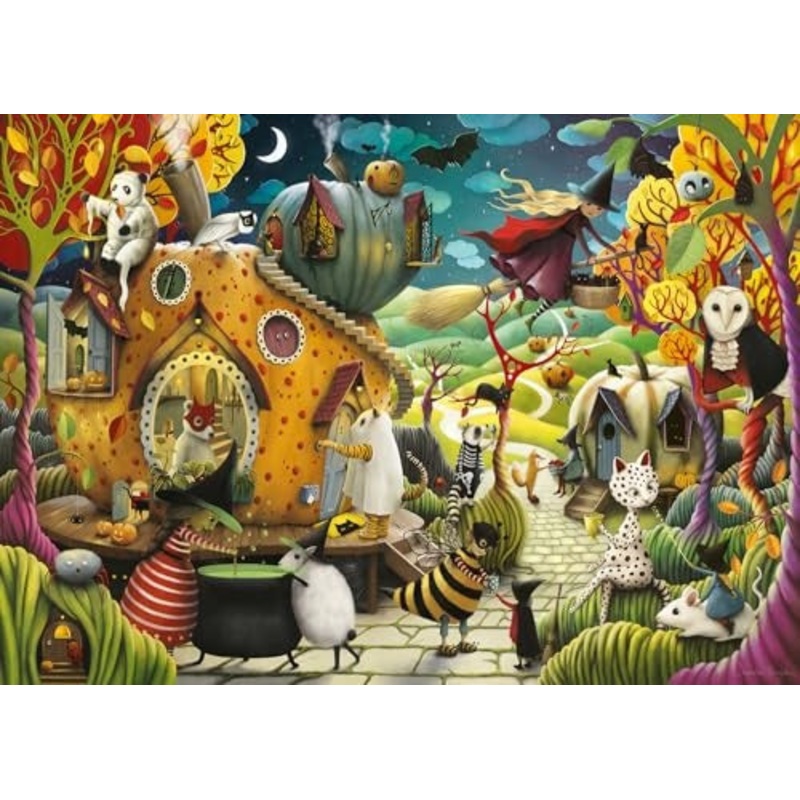 Ravensburger – 12000402 | Happy Halloween 1000 Piece Puzzle