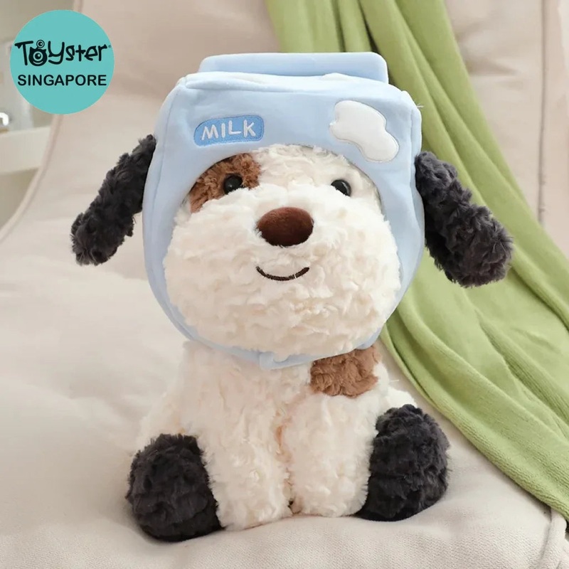 Soft Puppy Cuddly Plushies Milk